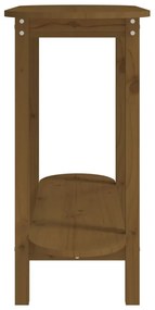 Mesa consola 110x40x80 cm madeira de pinho maciça castanho mel