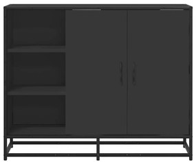 Aparador 92x35x76 cm derivados de madeira preto