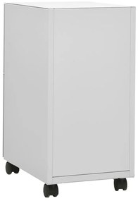 Arquivador móvel aço 30x45x59 cm cinzento-claro