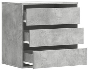 Cómoda 60x41x58 cm derivados de madeira cinzento cimento