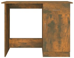 Secretária 100x50x76cm derivados de madeira cor carvalho fumado