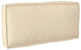 vidaXL Almofada de Palete para Encosto Bege 80x40x12 cm - Tecido Oxford