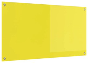 vidaXL Proteção de Cozinha Amarelo 110 x 60 x 0,6 cm vidro temperado