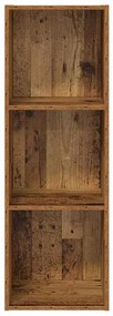 Gabinete para TV com prateleira Madeira antiga 37 x 37 x 107 cm