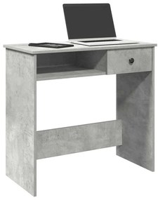 vidaXL Secretária 80x40x75 cm contraplacado cinzento cimento