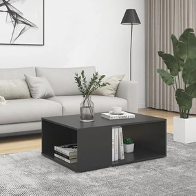 vidaXL Mesa de centro 90x67x33 cm contraplacado cinzento