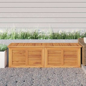 Caixa de arrumação para jardim com saco 175x50x55cm teca maciça