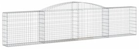 Cestos gabião arqueados 10pcs 400x30x80/100cm ferro galvanizado