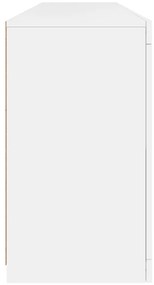 Aparador com luzes LED 164x37x67 cm branco