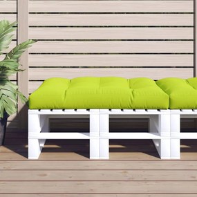 Almofadão para sofá de paletes 120x80x10 cm verde brilhante