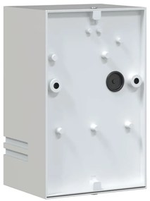 Candeeiro de parede para exterior aço inoxidável prateado