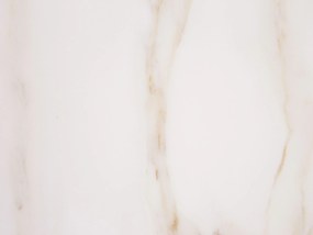 Mesa de centro efeito de mármore creme com cobre CORAL Beliani