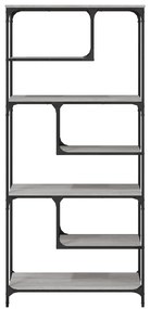 Estante 81x36x176 cm derivados de madeira cinzento sonoma
