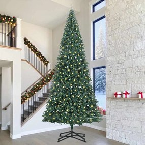 vidaXL Árvore de Natal Artificial Verde 500 cm Extra grande Vários PVC