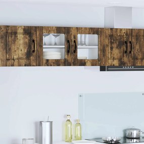 vidaXL Armário de Cozinha com porta Carvalho Defumado 80 x 31 x 40 cm