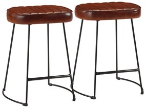 Bancos de bar 2 pcs 40x29,5x53 cm castanho-escuro