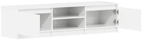Móvel para TV 140x40x35,5cm derivados madeira branco brilhante