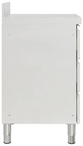 Armário para cozinha comercial c/ 3 gavetas aço inoxidável