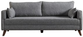 Sofá-Cama de 3 Lugares Bella – Cinzento – 208 x 85 x 81 cm