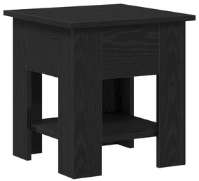 Mesa de Centro vidaXL Carvalho Preto 40x40x42 cm Madeira de Engenharia