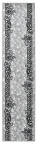 vidaXL Passadeira 80x400 cm polipropileno cinzento