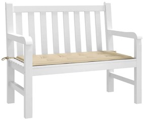 Almofadão p/ banco de jardim 100x50x4cm tecido oxford bege