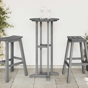 Mesa de Bar Cinzento-claro 55x55x107 cm HDPE