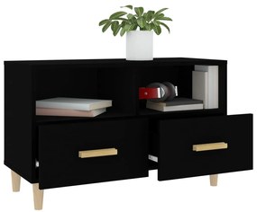 Móvel p/ TV 80x36x50 cm derivados de madeira preto