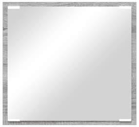 Espelho de Casa de Banho LED Cinza Sonoma 40x8.5x37 cm Madeira de Enge