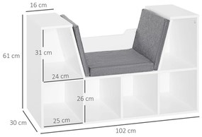 Estante com Prateleiras – Modelo Helsinki – 102x30x61 – Madeira – 6 Ní