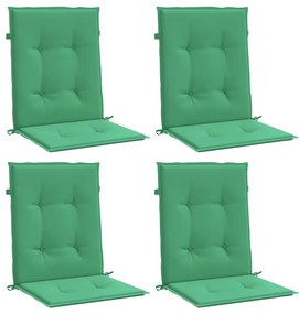 Almofadões lombares p/ cadeiras de jardim 4pcs oxford verde