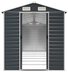 Abrigo de jardim 191x640x198 cm aço galvanizado antracite