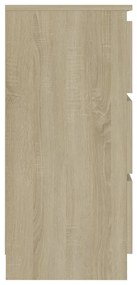 Aparador 60x35x76 cm derivados de madeira cor carvalho sonoma