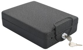 Cofre de Segurança Preto Metal Pequeno Fechaduras