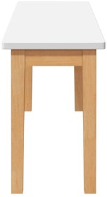 Banco 110 cm madeira seringueira maciça