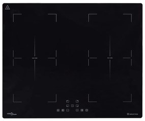 vidaXL Placa de indução encastrar c/ ecrã tátil flexizone 3000 W 60 cm