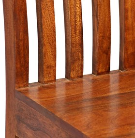 Conjunto mesa de jantar 7 pcs madeira de acácia maciça