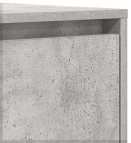 Sideboard Cinzento de Concreto 120x41x75 cm em Madeira Engenheirada