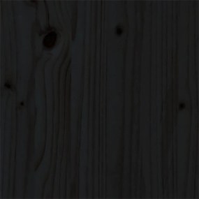 Estrutura de cama 90x200 cm madeira maciça preto