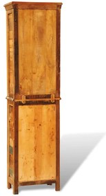 Estante vintage de madeira reciclada maciça