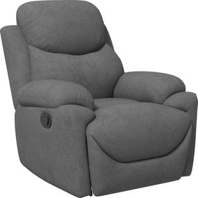 HOMCOM Poltrona Relax reclinável para TV, função reclinável, aparência de linho, 93 cm x 88 cm x 102 cm, Cinza | Aosom Portugal