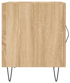 Mesa cabeceira 2pcs 40x40x50cm deriv. madeira carvalho sonoma