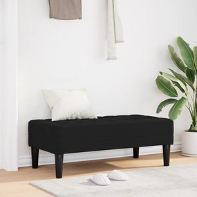 vidaXL Banco Preto 113x57x39 cm Veludo