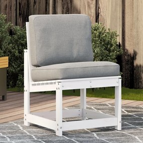 Cadeira de jardim 50,5x55x77 cm pinho maciço branco