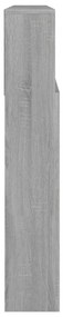 Armário de cabeceira 220x19x103,5 cm sonoma cinzento