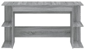 Secretária 140x50x75 cm derivados de madeira cinzento sonoma