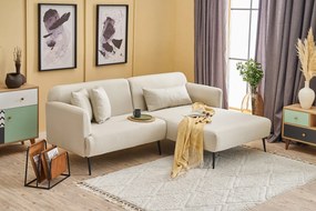 Sofá de Canto Revos – Creme – 250x86x100 cm