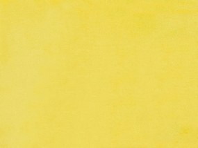 Cama de casal em veludo amarelo 160 x 200 cm FITOU Beliani