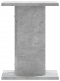Suportes de colunas 2 pcs derivados de madeira cinzento cimento
