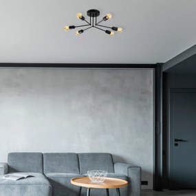 Candeeiro de Teto Sparrow – Preto – 60 x 60 cm